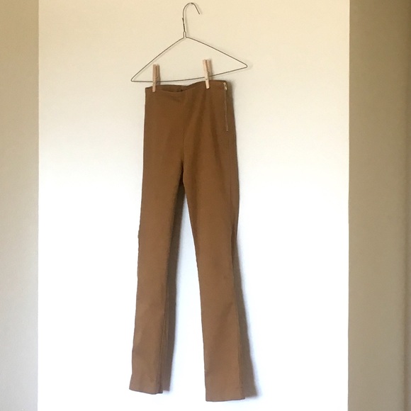 h&m camel tan cigarette high waist disco pant - Picture 3 of 5